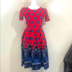 LuLaRoe Amelia Dress Xtra-Small